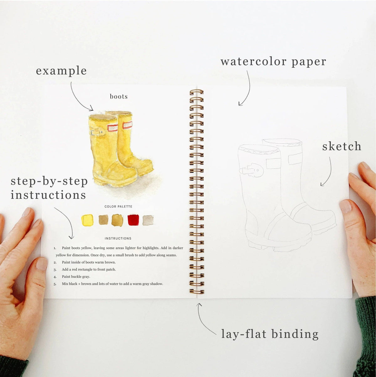 Garden watercolor workbook - Foxy’s