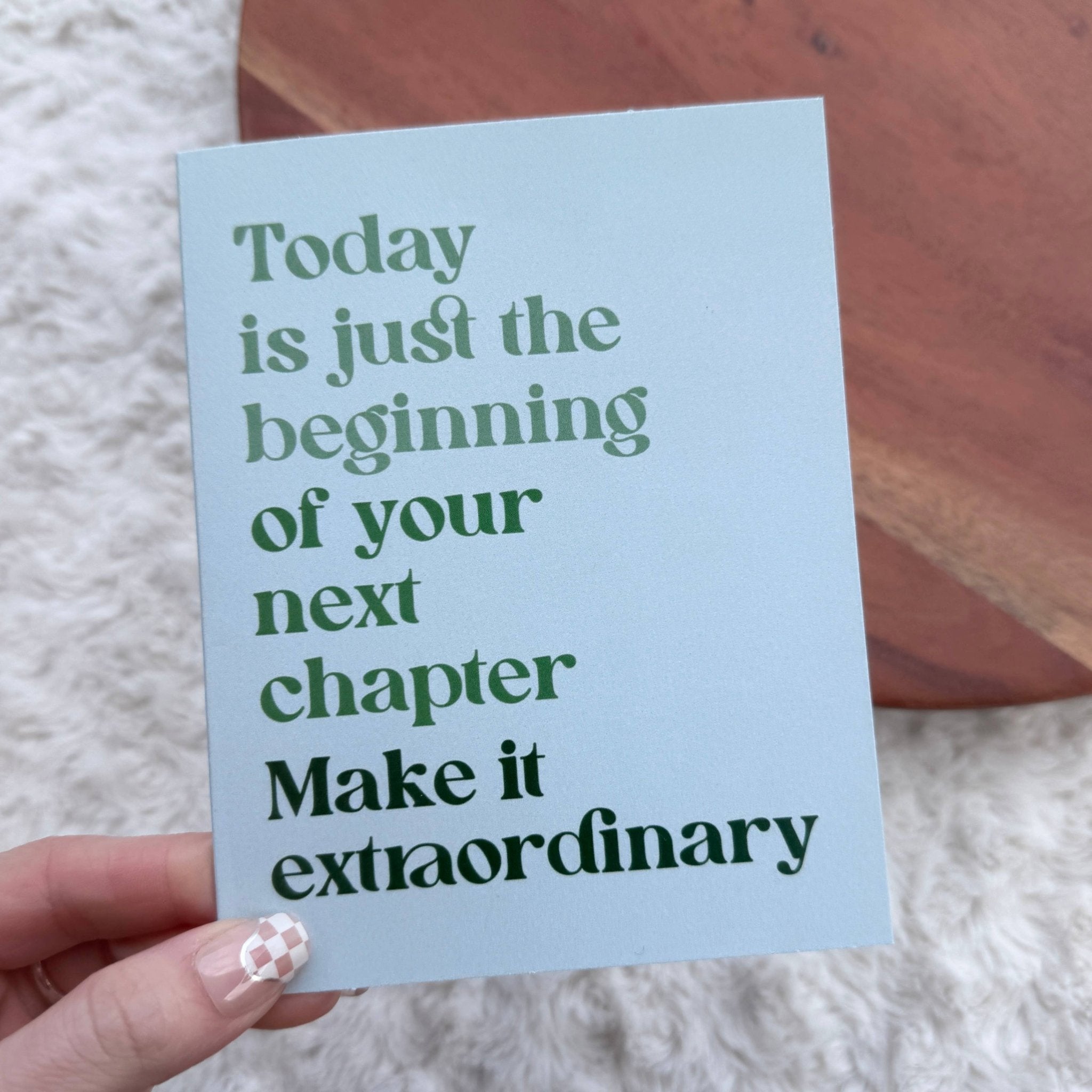 "Today is just the beginning" Inspirational Graduation Card - Foxy’s