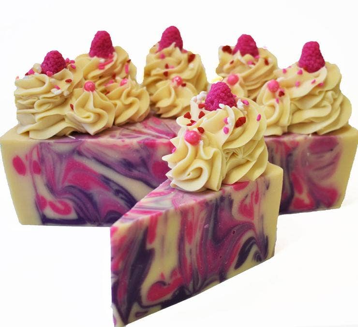 Black Raspberry Vanilla Soap Cake Slice - Foxy’s