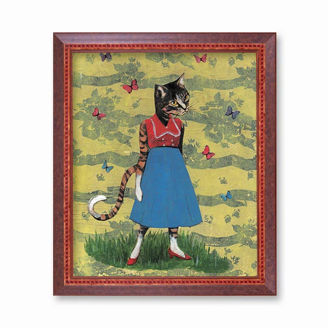 Butterfly Cat 8X10 Art Print - Foxy’s