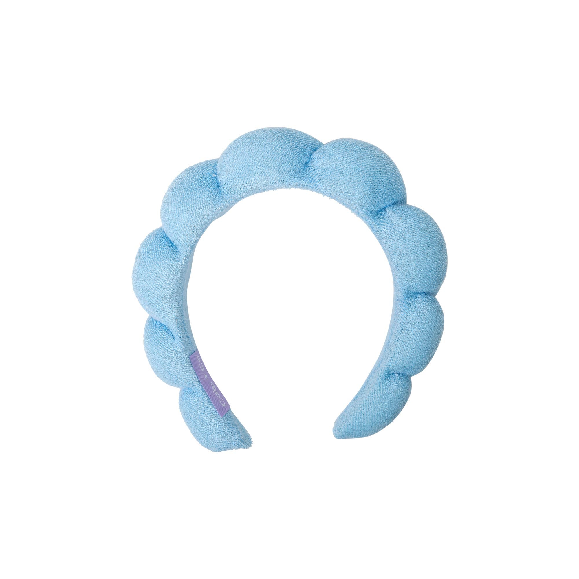 Plush Spa Headband - Sapphire Blue - Soft Terry Cloth for Skincare & Makeup - Foxy’s