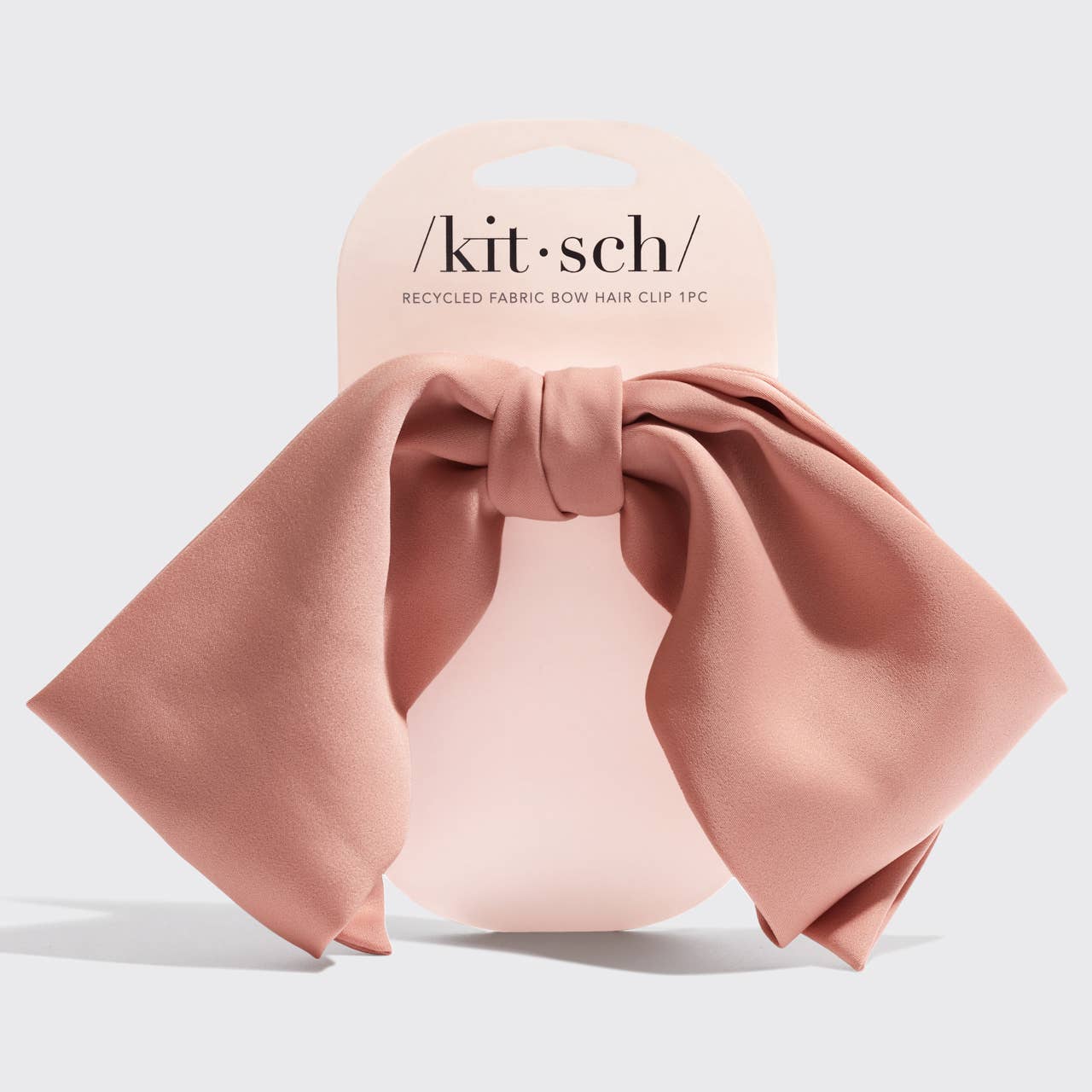 Oversized Bow Hair Clip - Rosewood Recycled Fabric - Kitsch - Foxy’s