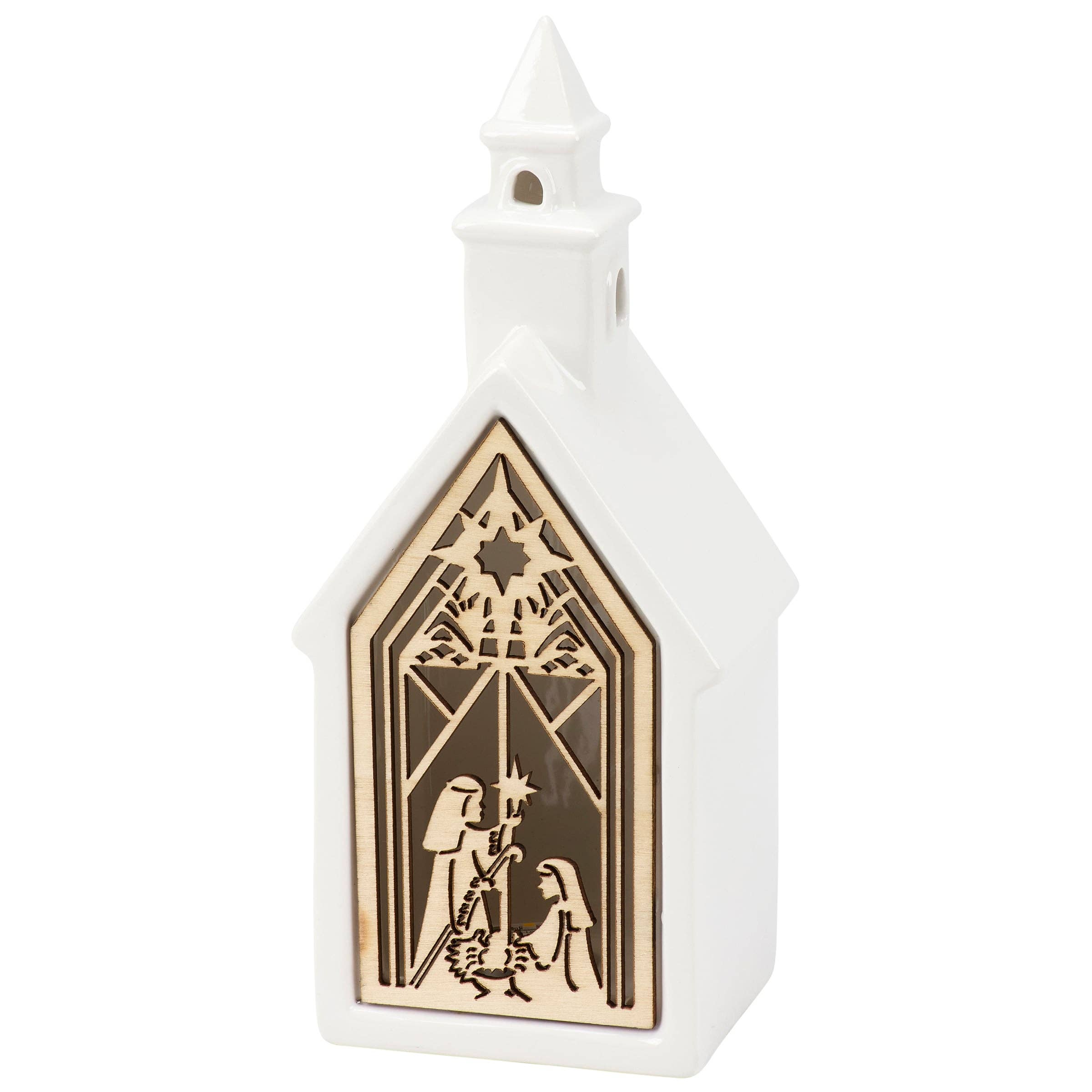 Lighted Nativity Sitter