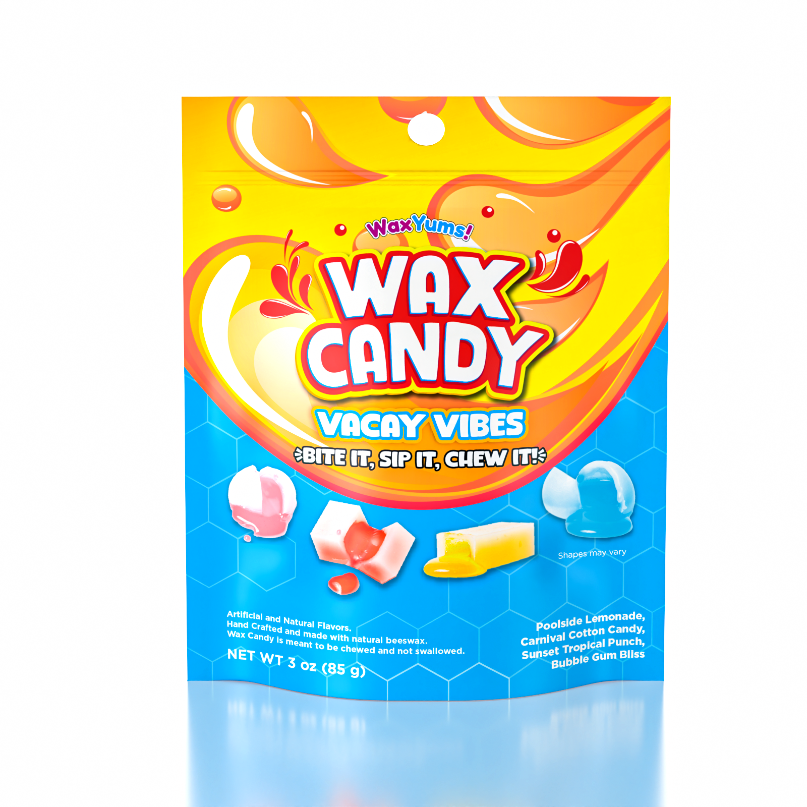 WaxYums! Vacay Vibes Chewy Gushing Wax Candy Bag (85g)
