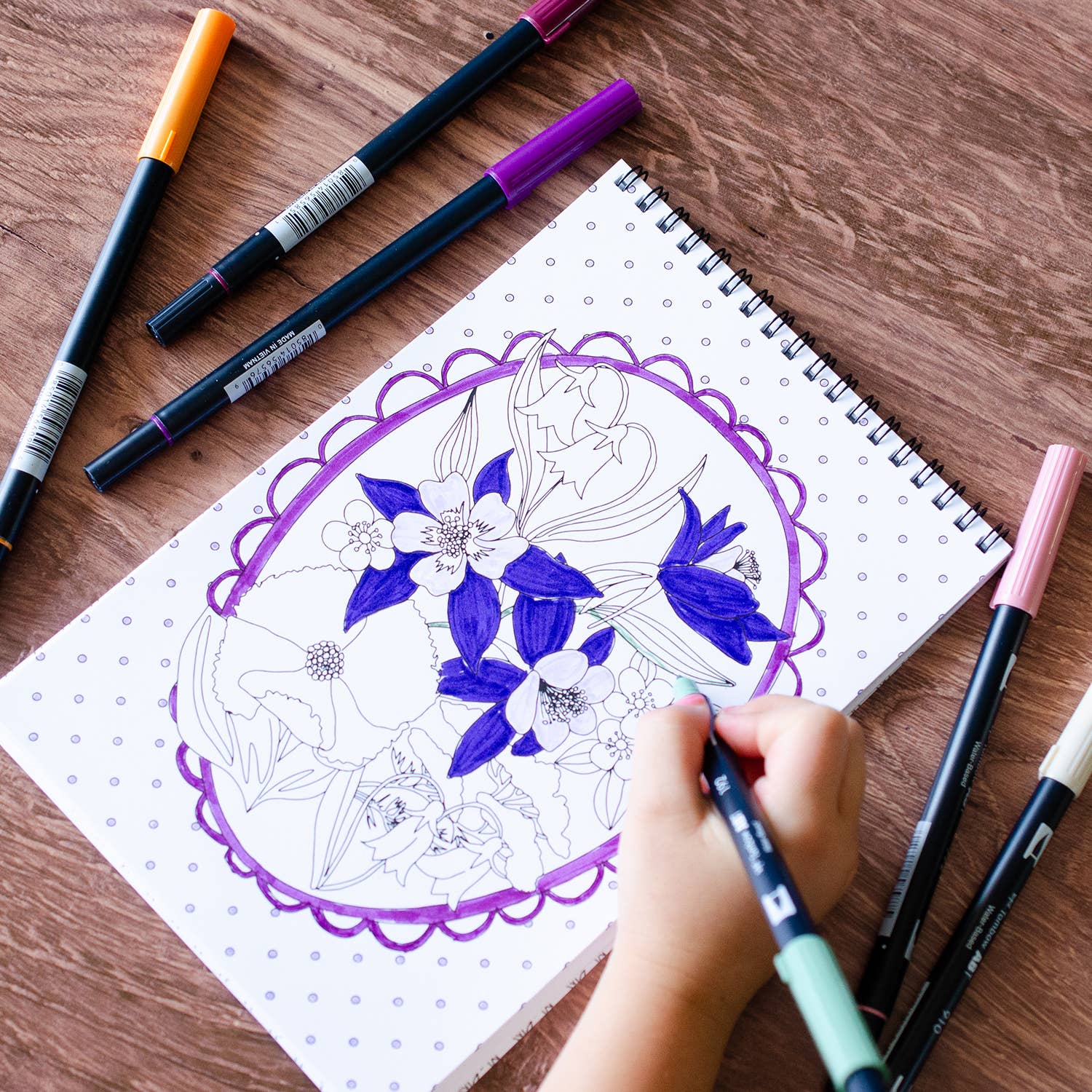 Wildflowers Premium Coloring Book - Foxy’s