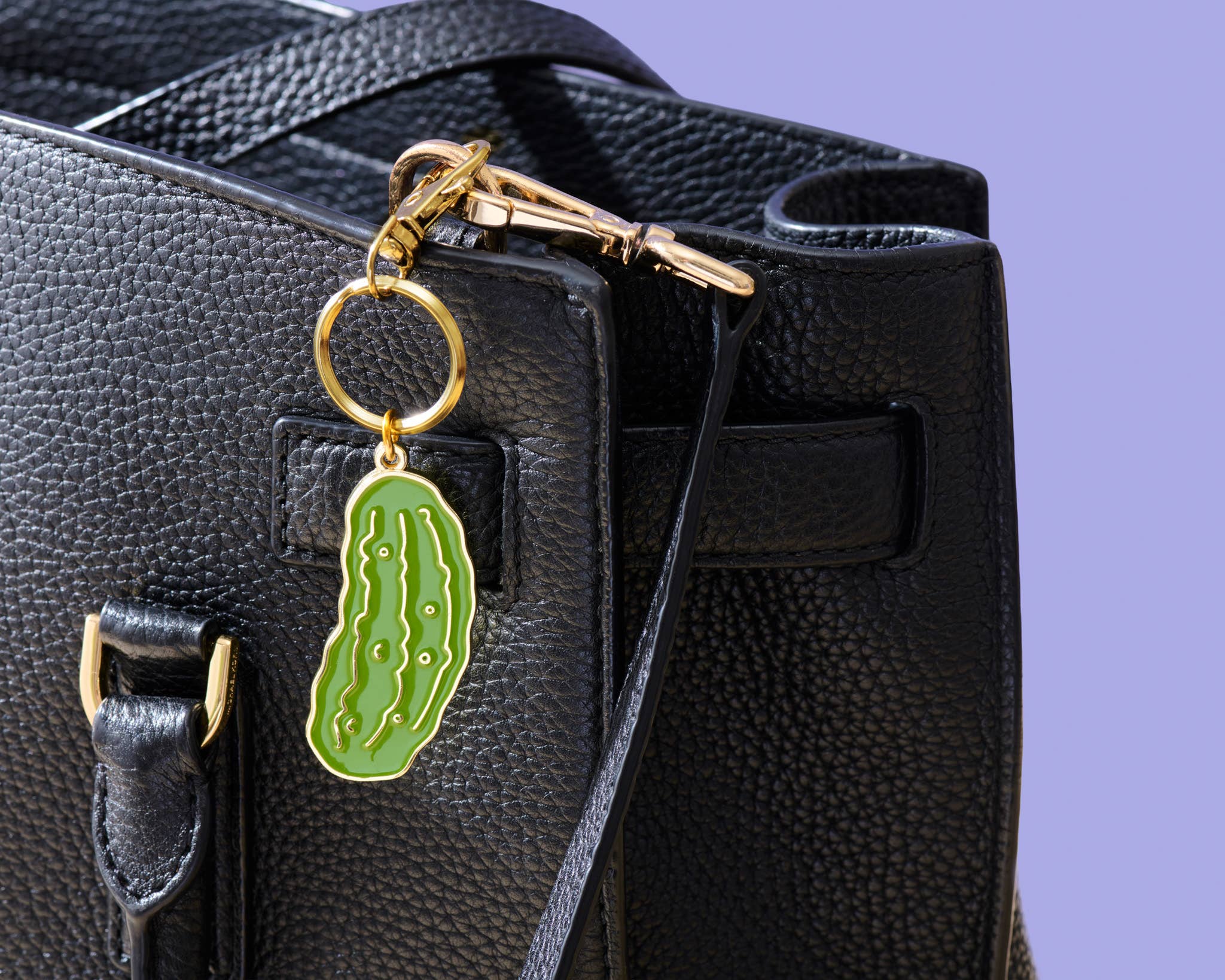 Enamel Keychain & Bag Charm—Pickle (Veggie, Foodie, Summer) - Foxy’s