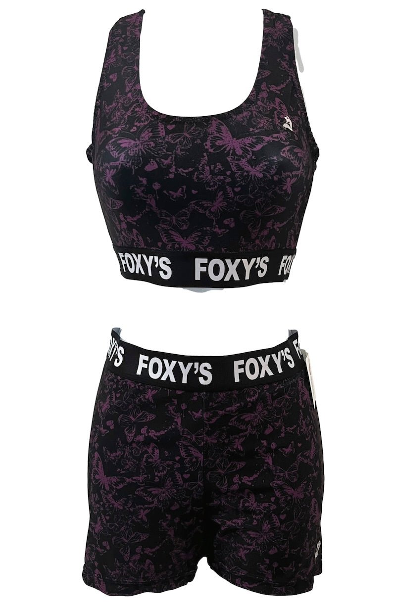 2 - Piece Foxy's Activewear Butterfly Set for Yoga, Fitness, Dance & More - Foxy’s