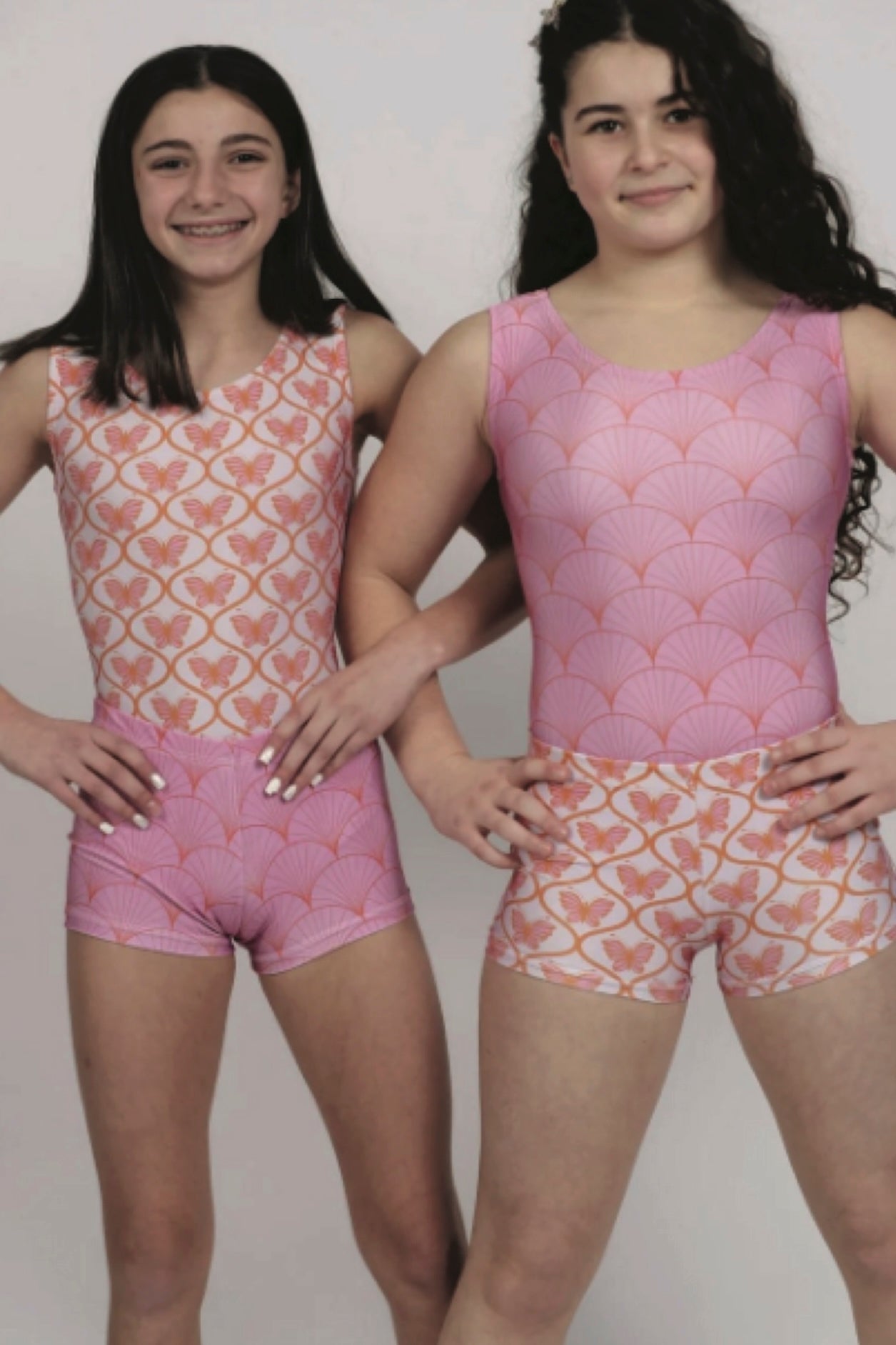 Foxy's Girls Gymnastics Leotard and Shorts Set - Butterflies for Days - Limited Edition! - Foxy’s