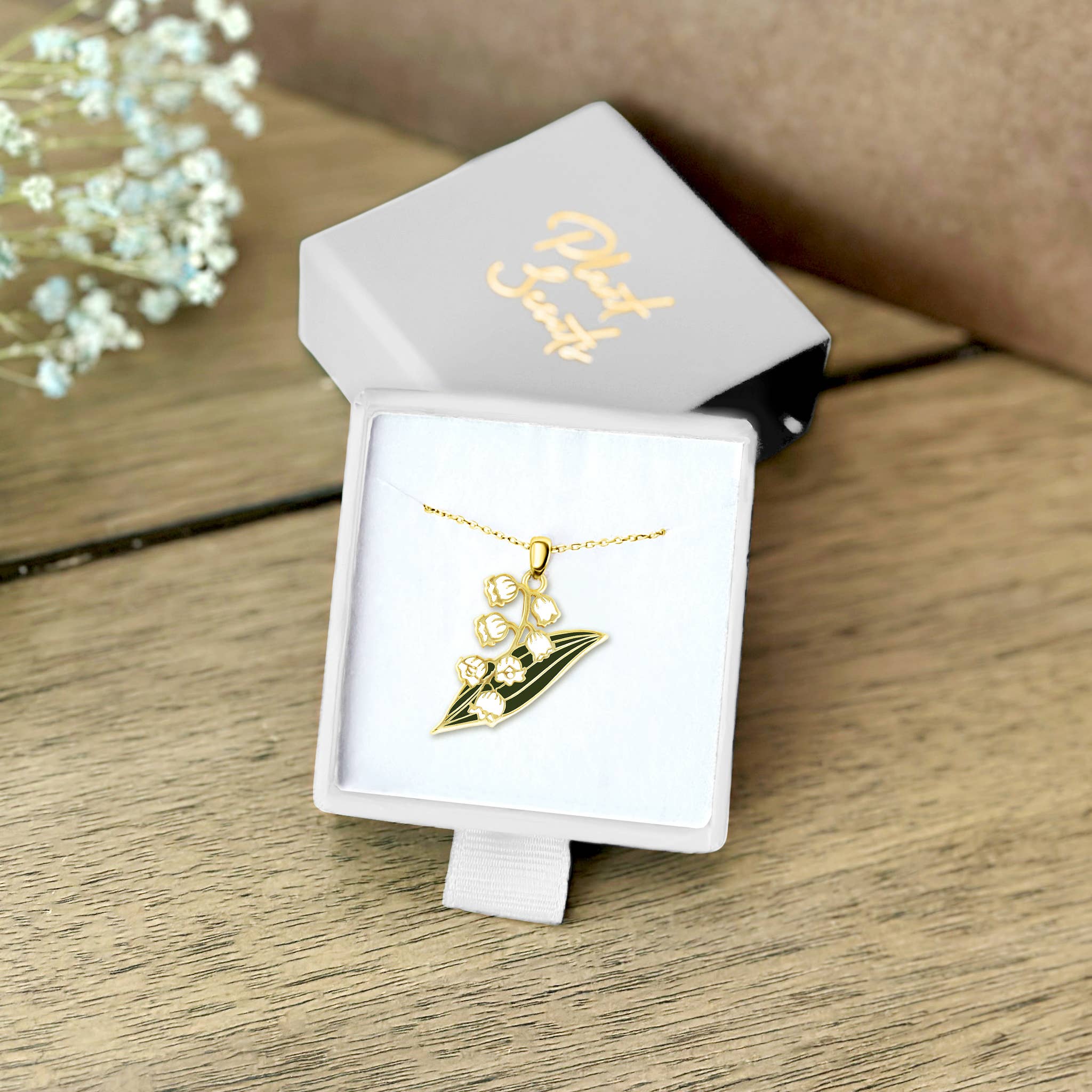 Lily of the Valley Necklace May Birth Month Mothers Day Gift - Foxy’s