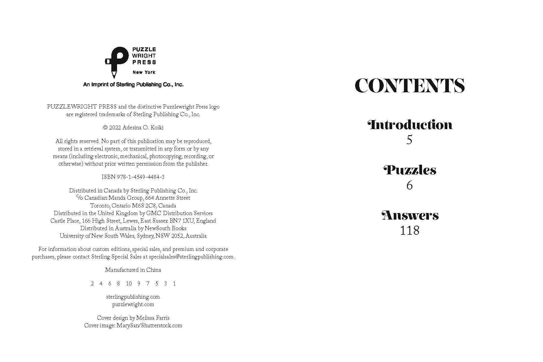 Sit & Solve Easy Mini Crosswords by Adesina O. Koiki