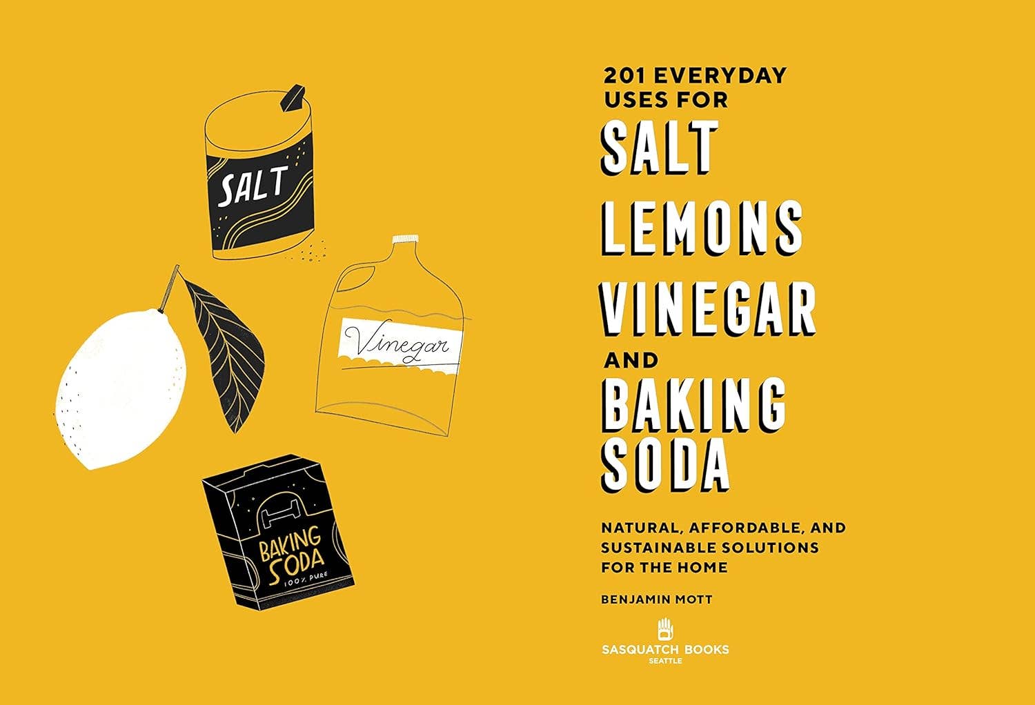 201 Everyday Uses for Salt, Lemons, Vinegar, and Baking Soda Book - Foxy’s