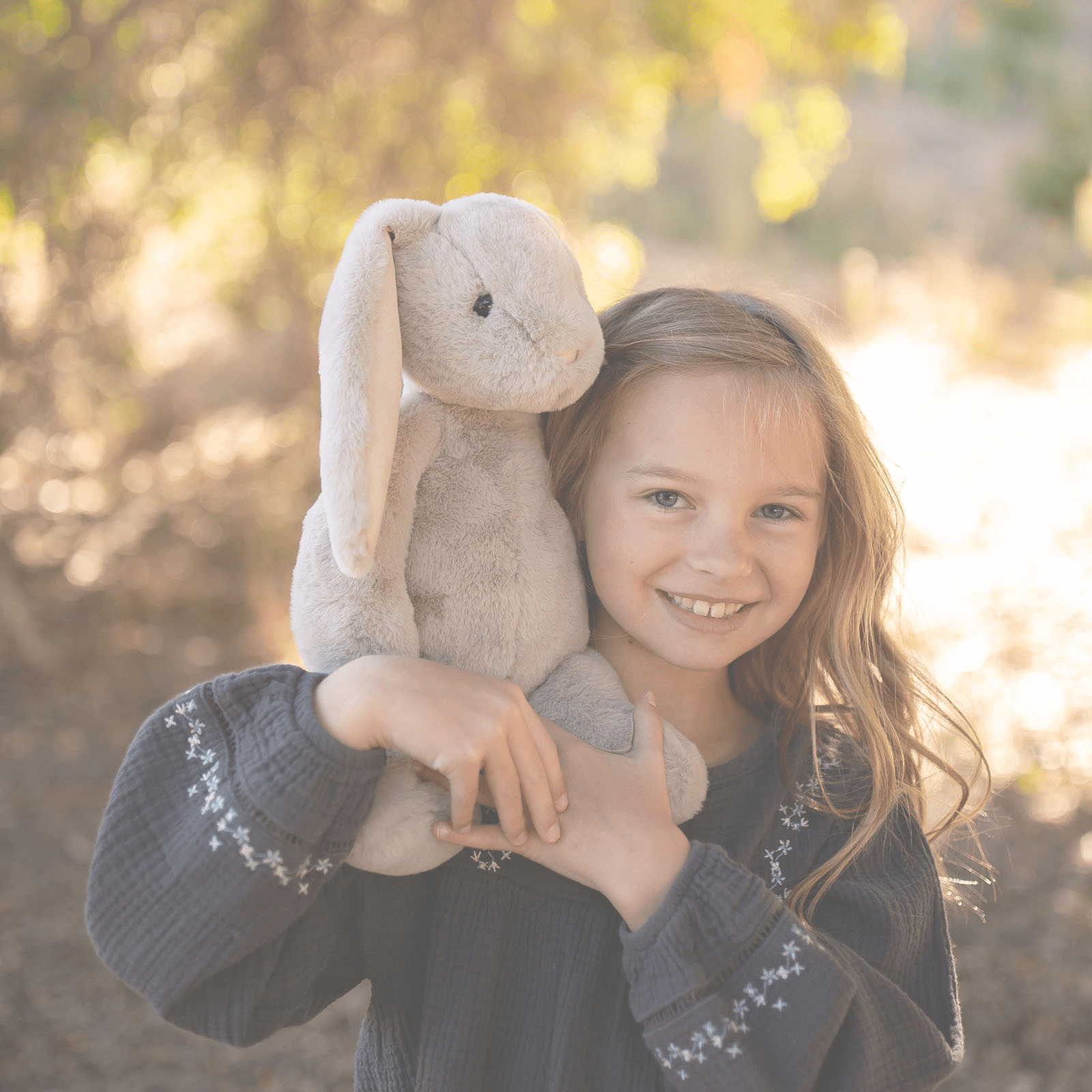 World's Softest Lushee 16 inch - Suede Mink Bunny Gray Plush - Foxy’s