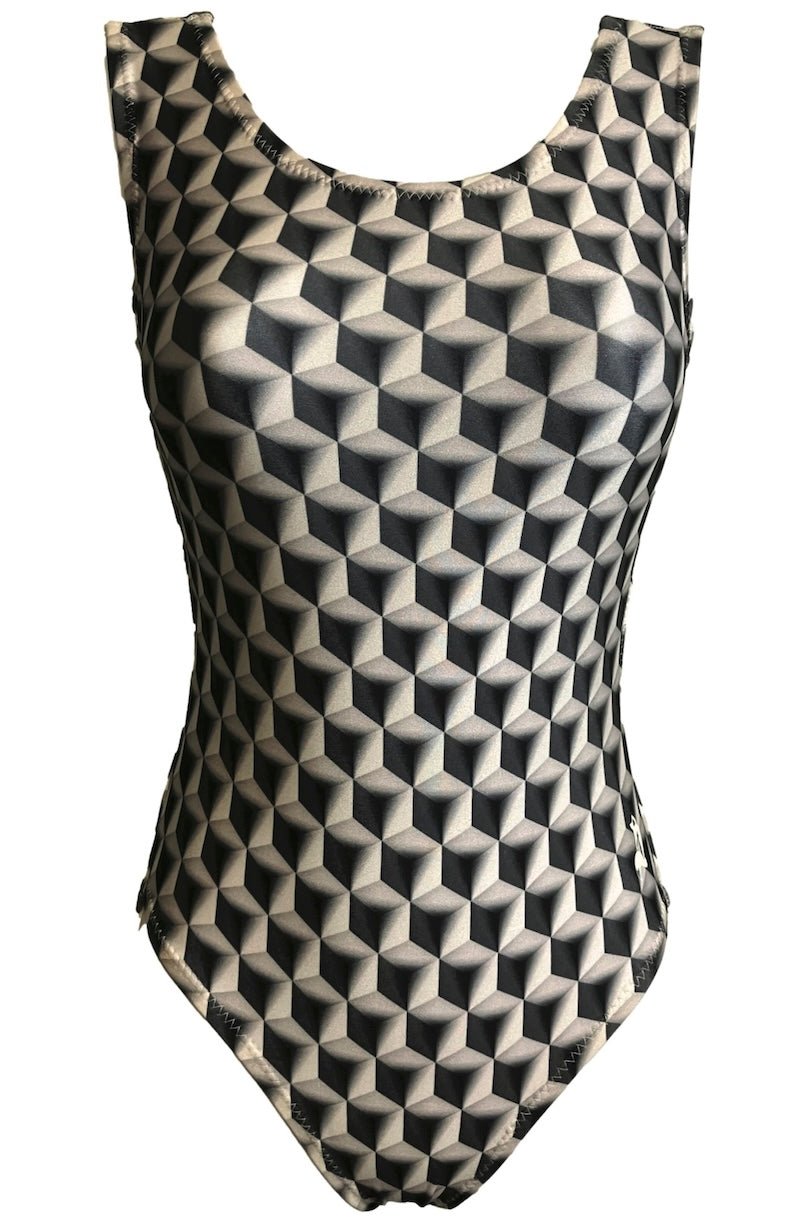Gradient Cube Gymnastics Leotard for Girls - Foxy's Leotards - Foxy’s