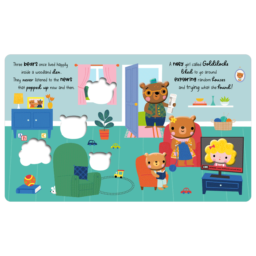 Goldilocks and the Three Bears Silicone Heads Board Book