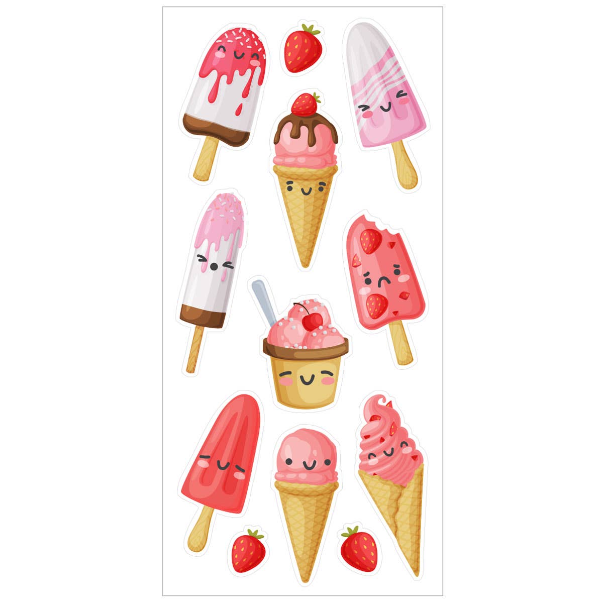 Scratch And Sniff Stickers - Strawberry Treats
