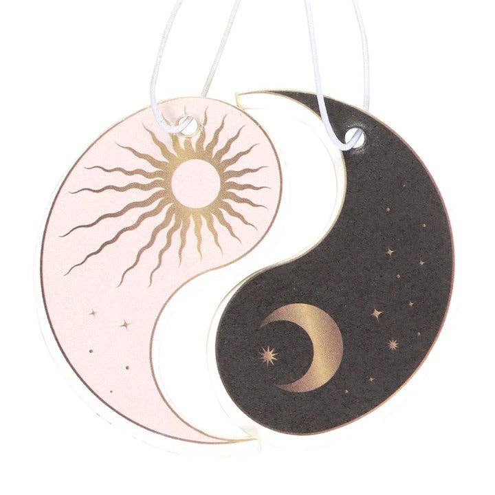 Yin Yang Air Freshener with Sun and Moon Design