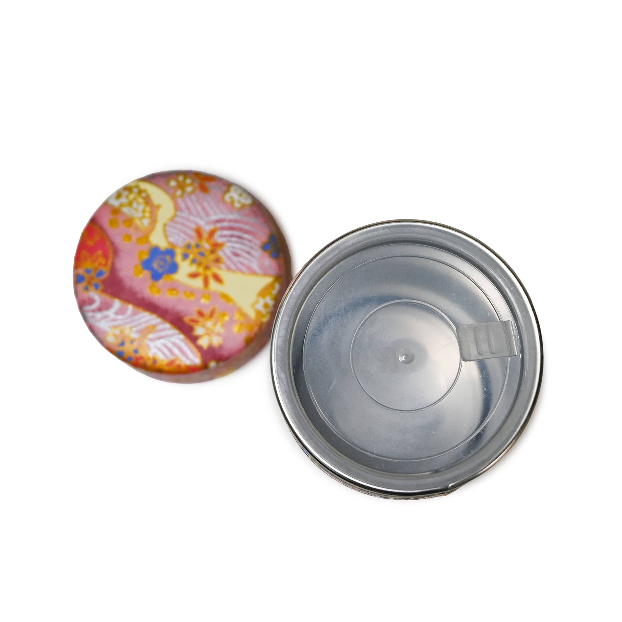 Japanese Double-Lid Tea Container – Pink Sakura (200g) - Foxy’s