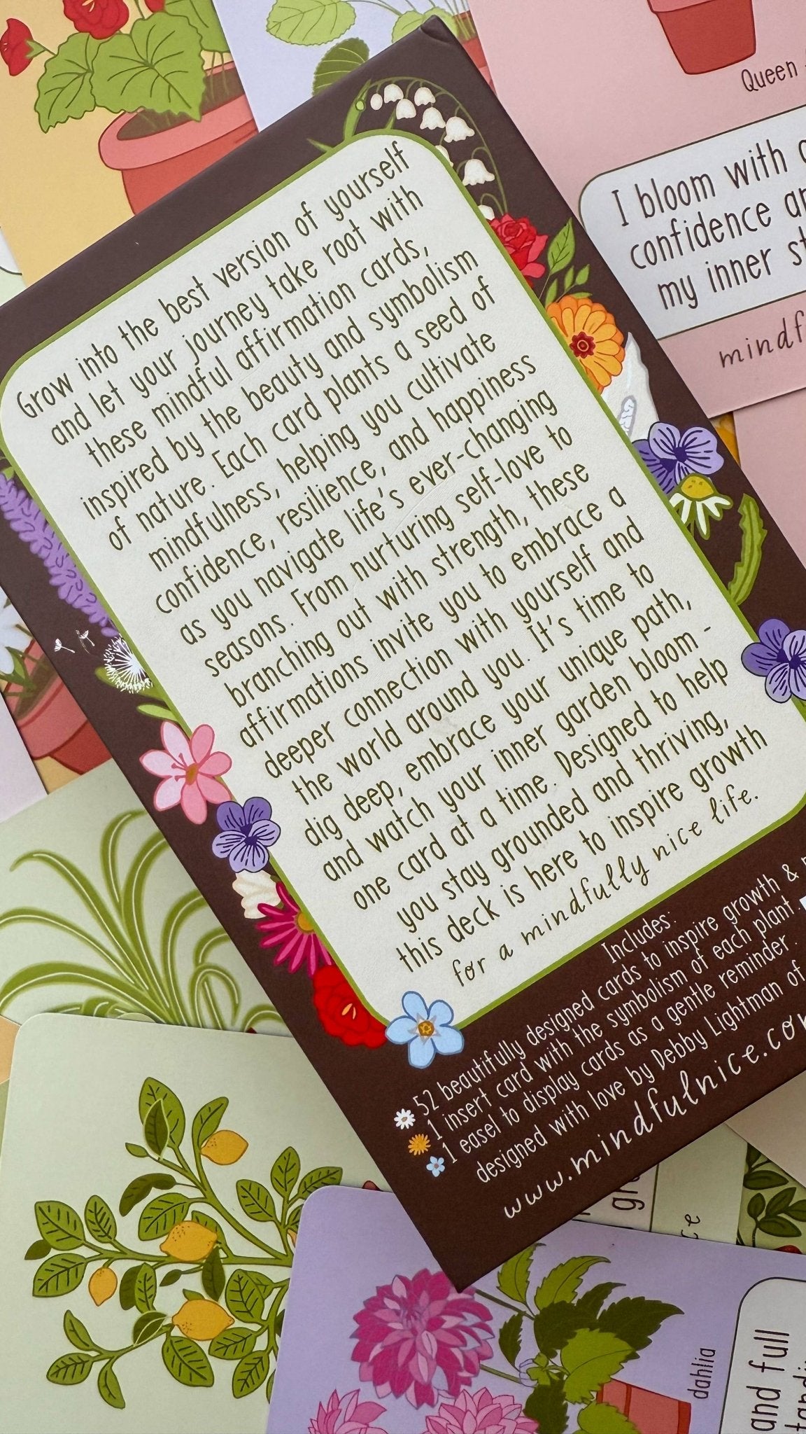 Grow With The Flow Affirmation Cards to help you bloom - Foxy’s