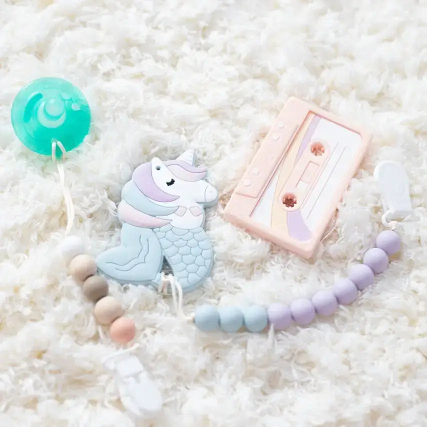 Mermicorn Baby Teether Toy and Sensory Chew - Gift for Girls