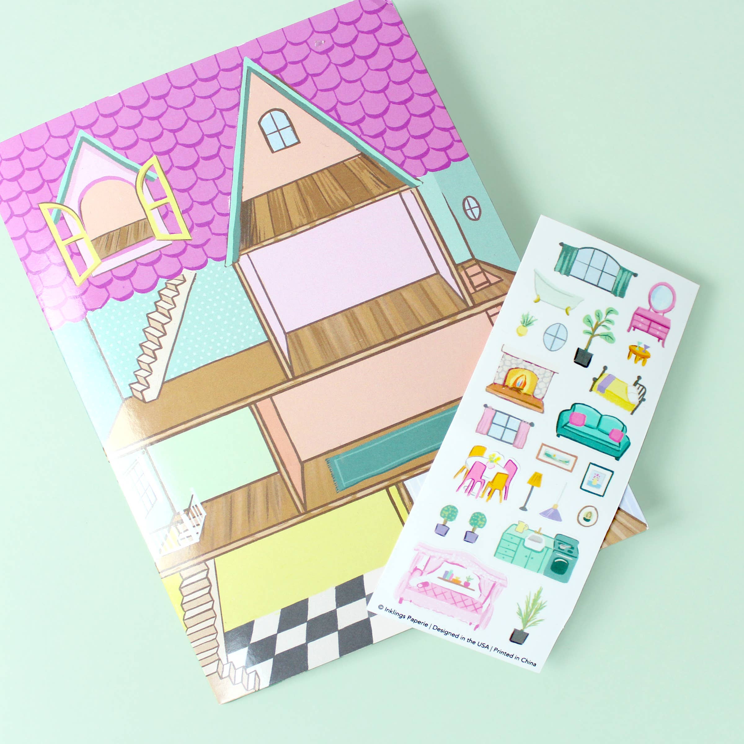 Sticker Scene Card - Dollhouse - Foxy’s