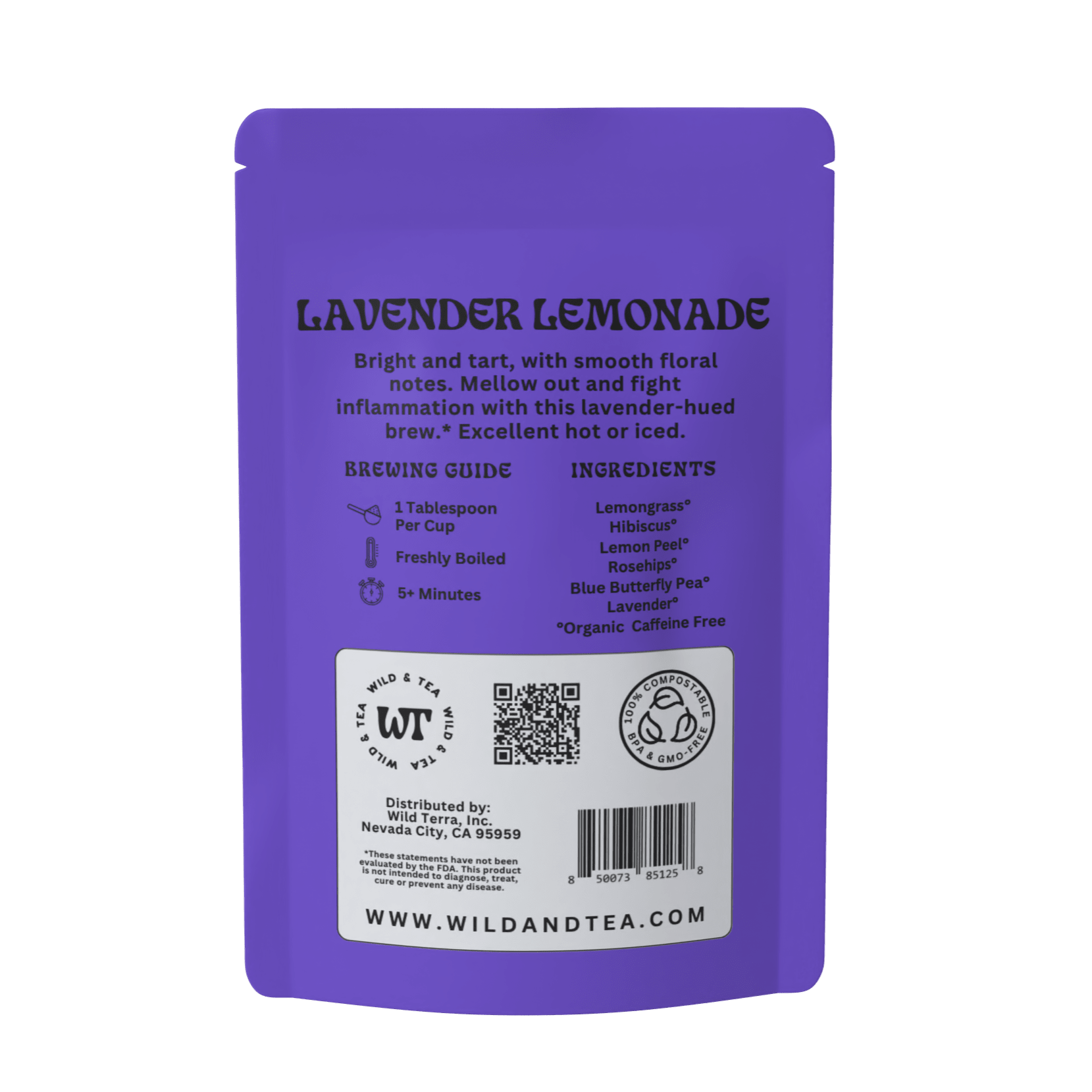 Lavender Lemonade Herbal Tea - Foxy’s