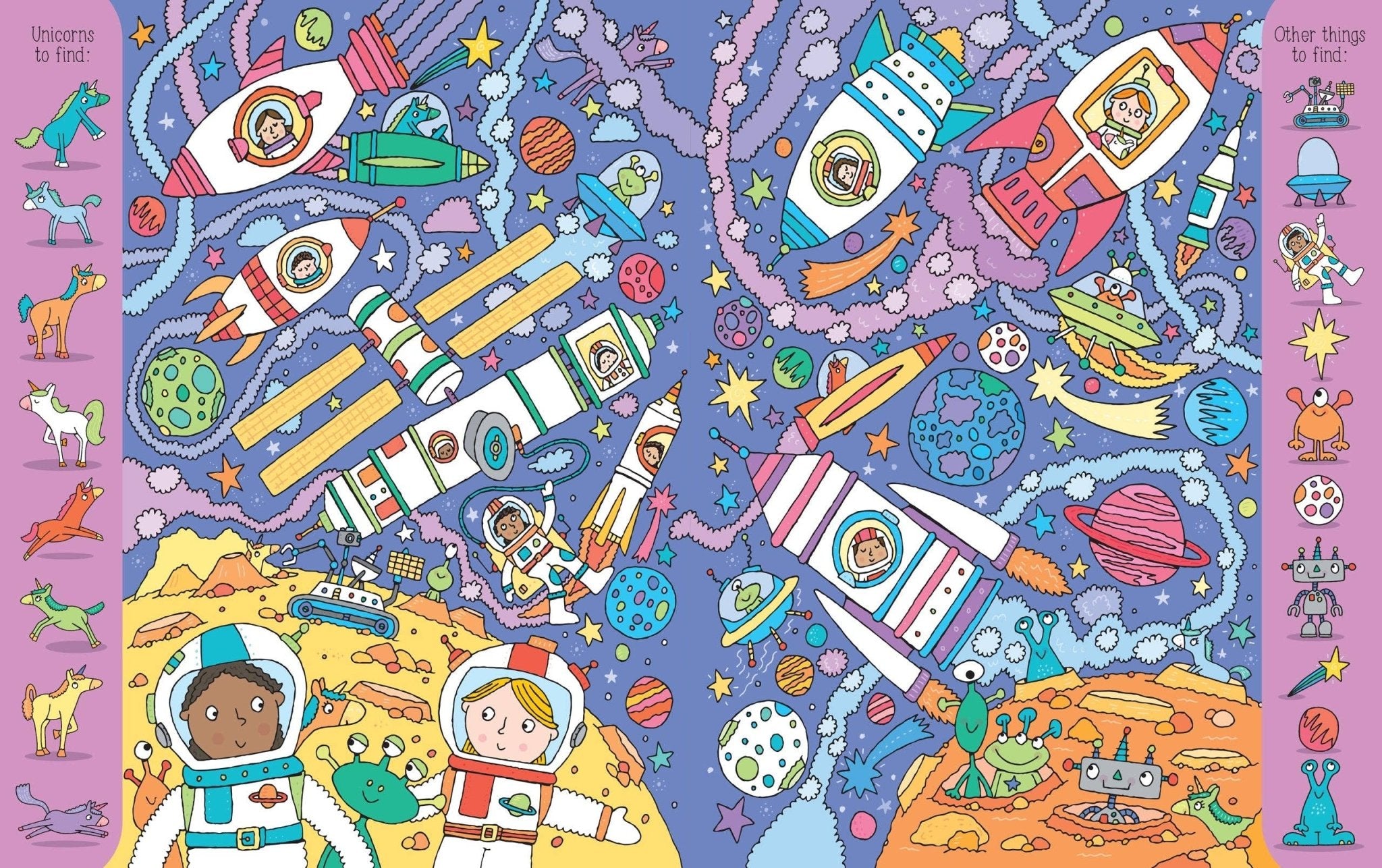 Unicorn Seek and Find Puzzle Book - Magical Hidden Pictures Activity Book for Kids Ages 3+ ✨ - Foxy’s