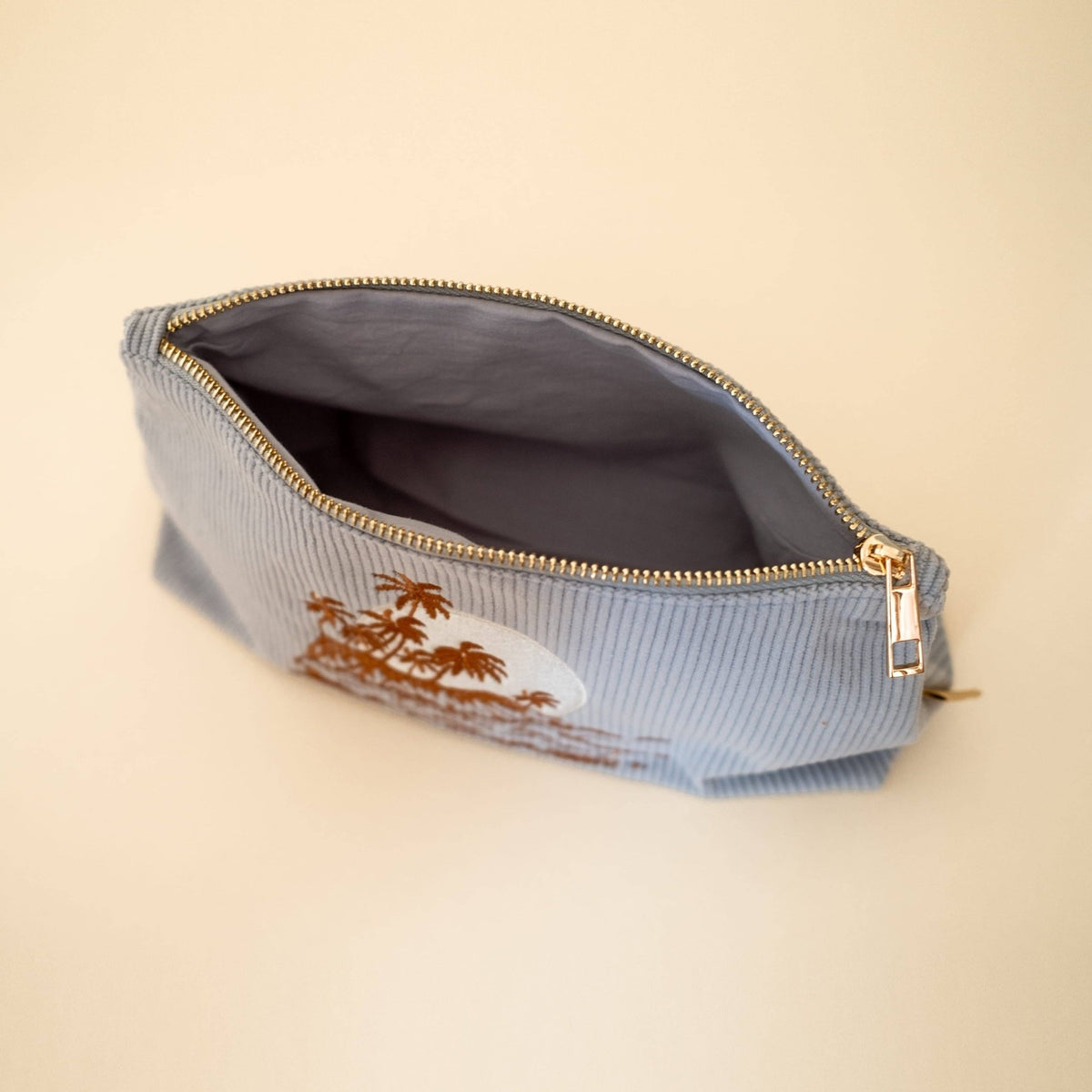 Medium Corduroy Pouch in Sky Blue - Foxy’s
