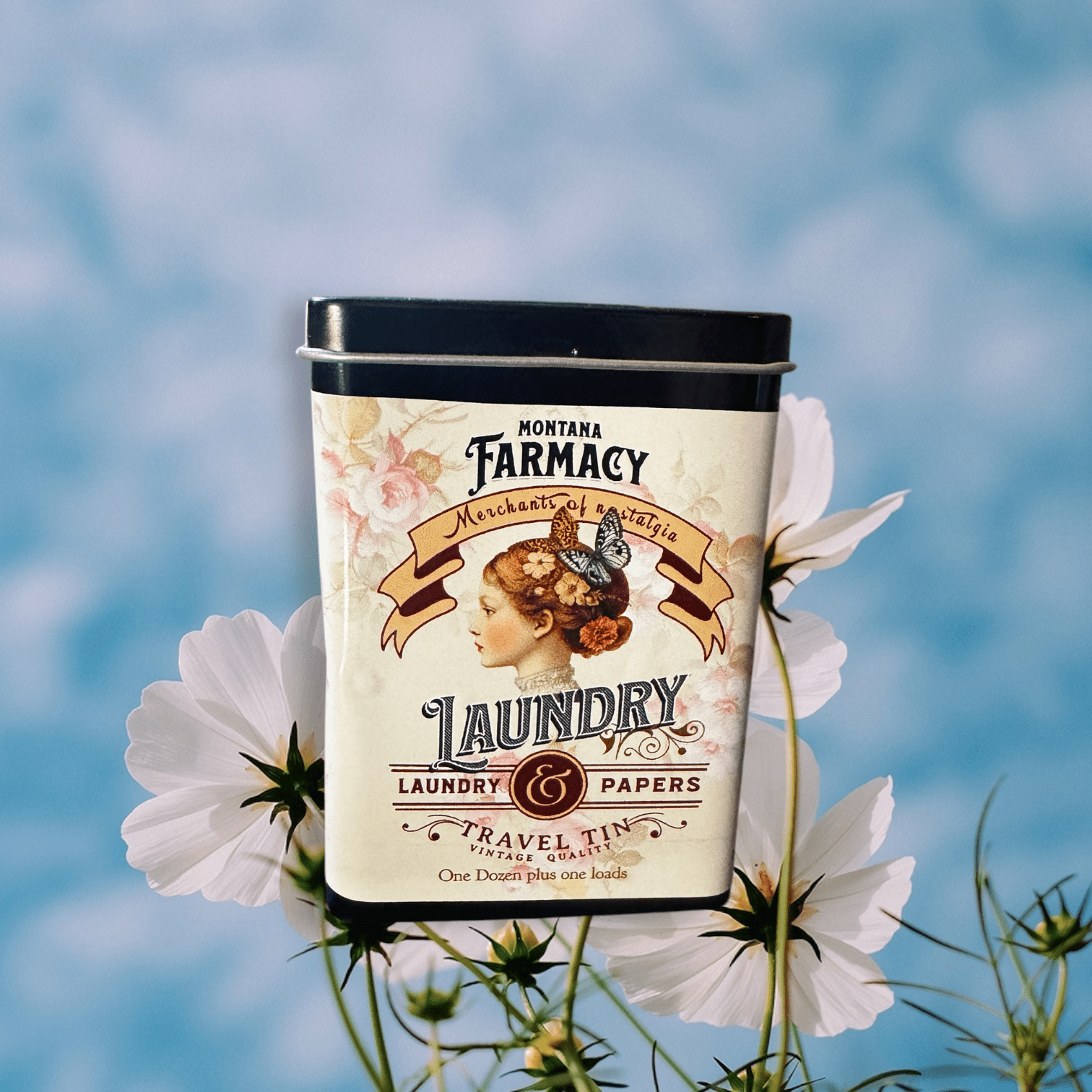 Vintage Mercantile Travel Tin of Laundry Soap Papers Antique - Foxy’s