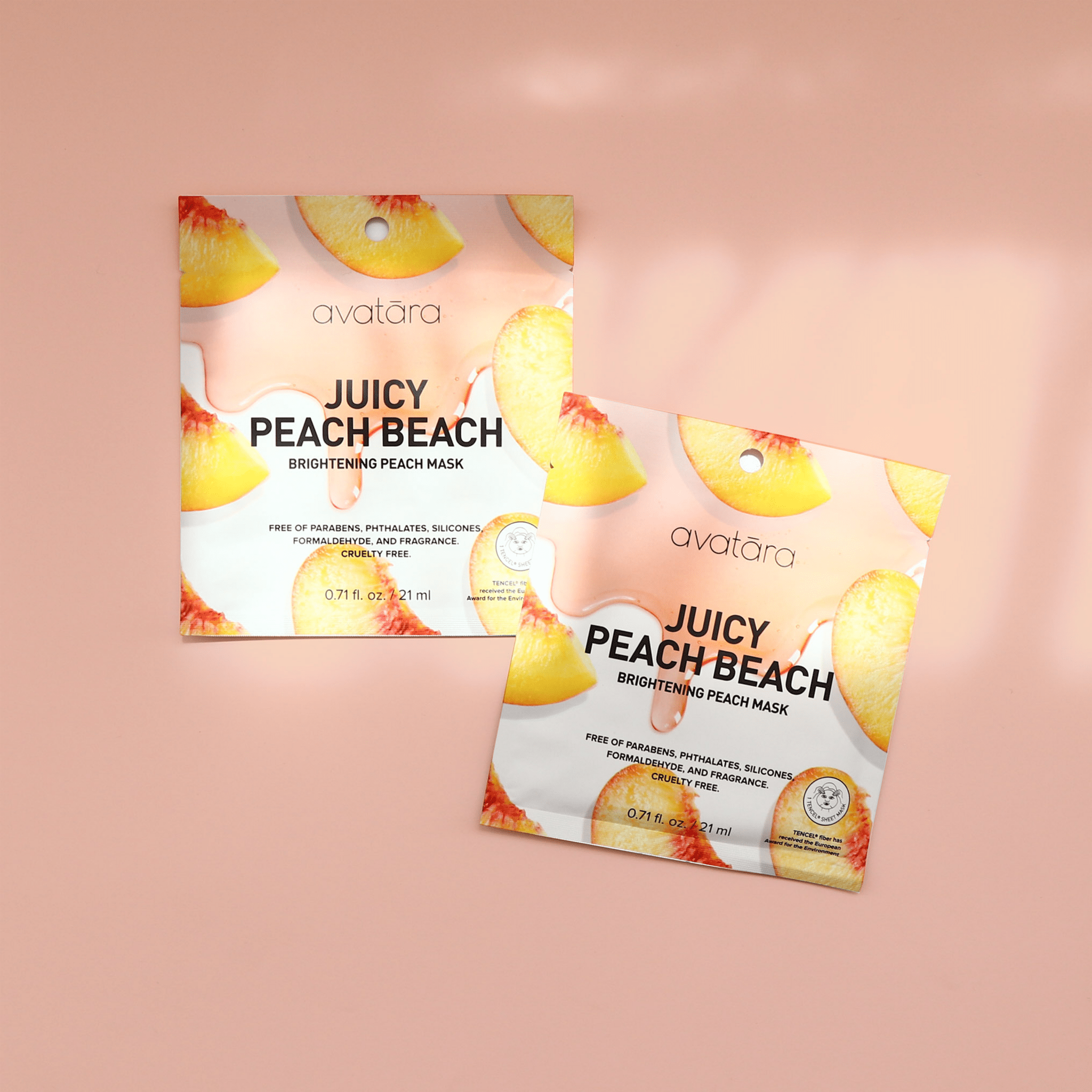 Juicy Peach Beach Brightening Peach Sheet Mask - Foxy’s