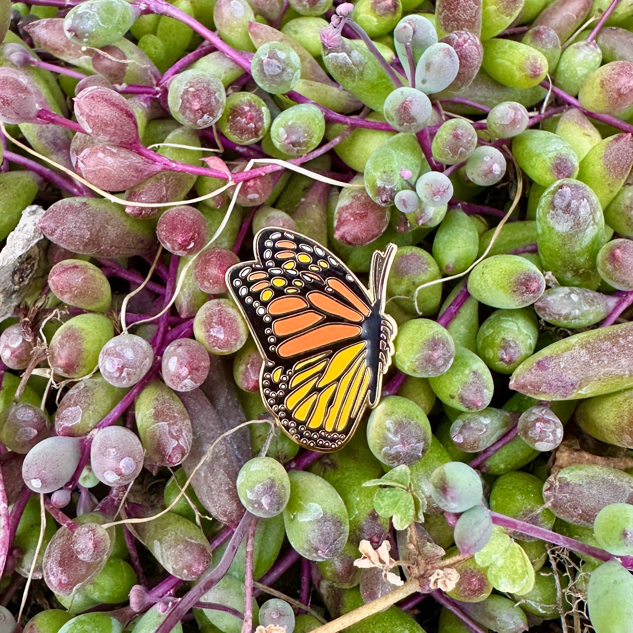 Monarch Butterfly Enamel Pin - Foxy’s