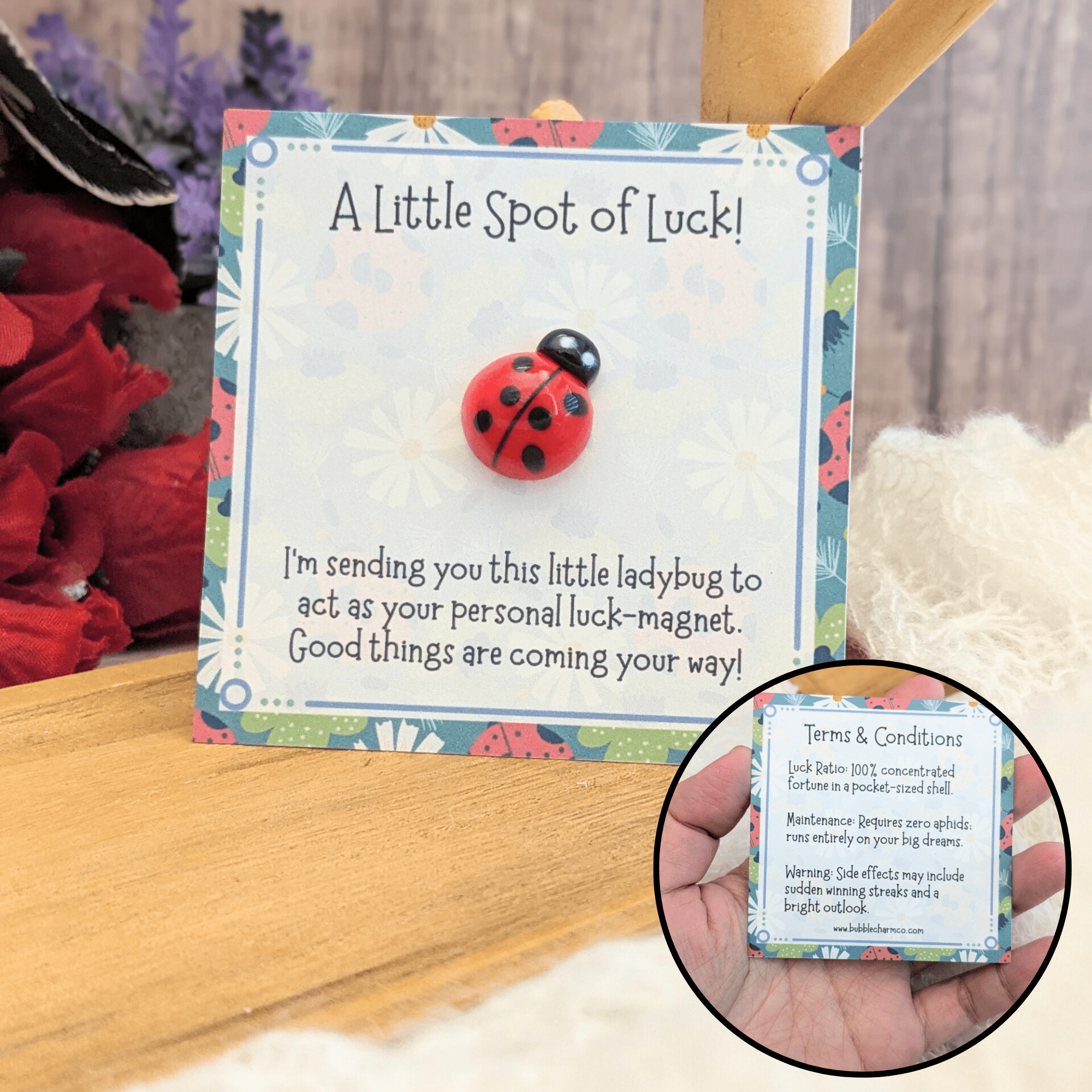 A Little Spot Of Luck Pocket Hug Emotional Support Token - Foxy’s