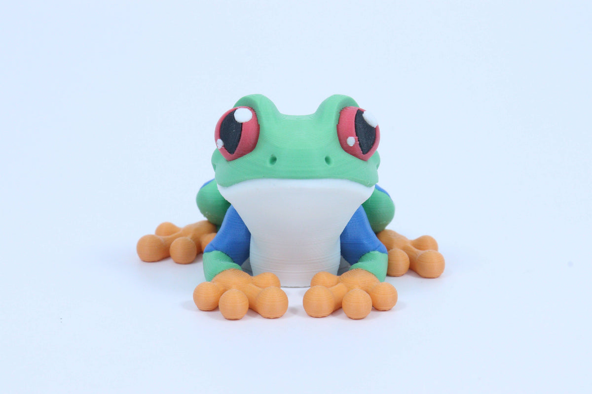 Fidget Friends Tree Frog – 3D Printed Toy