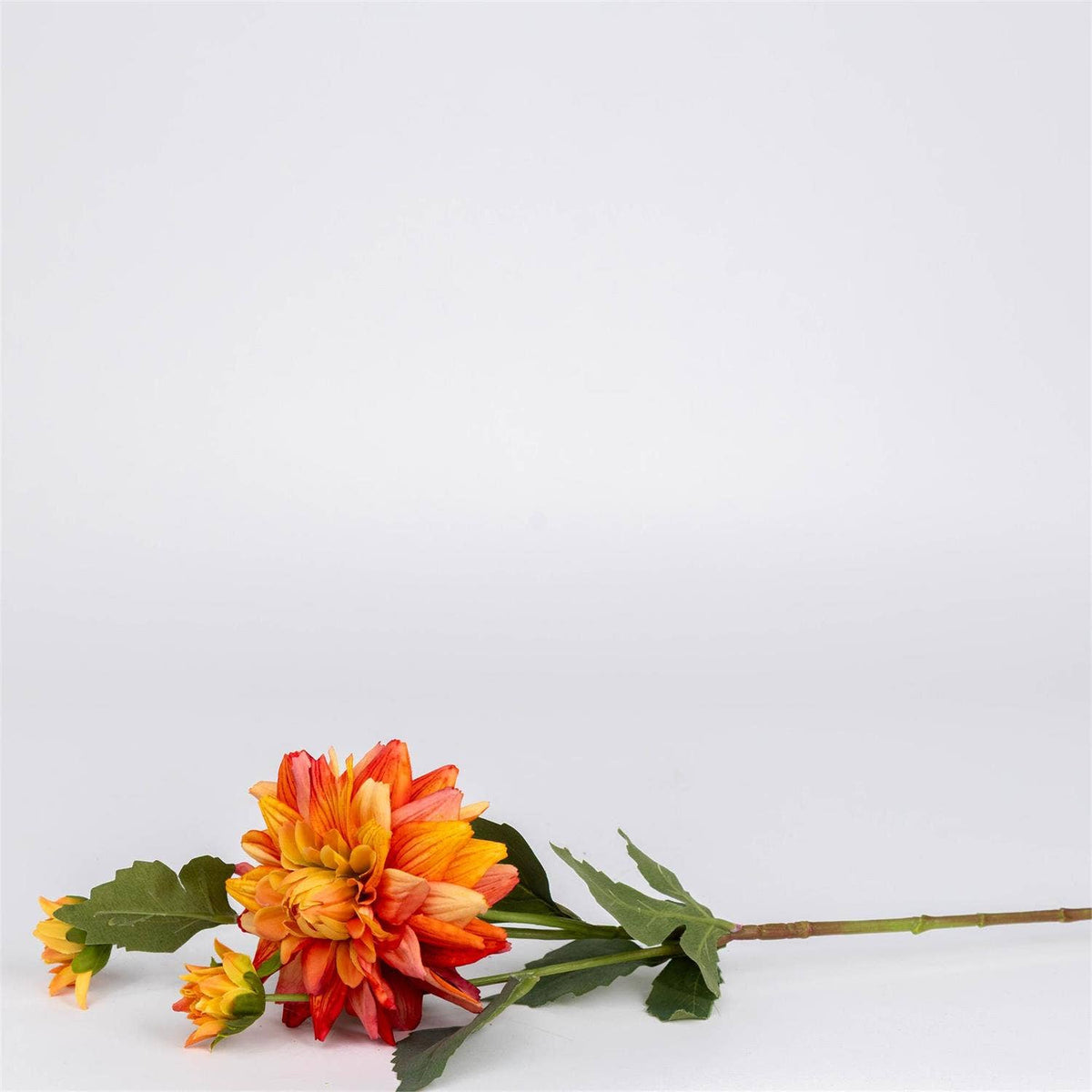 Faux Stem - Dahlia Orange
