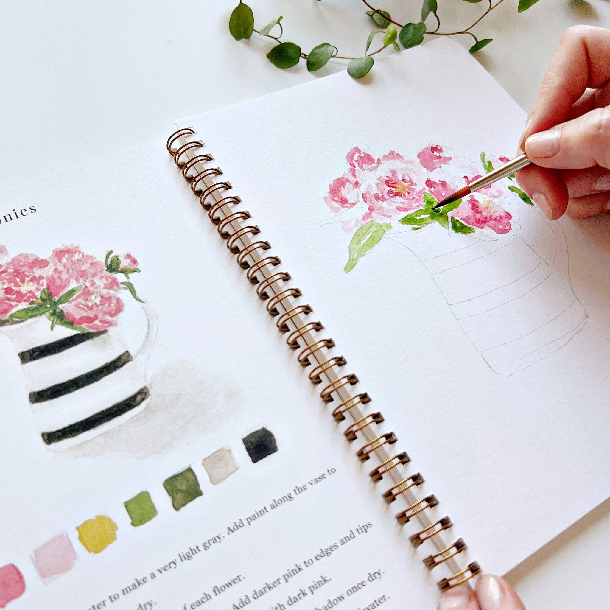 Bouquets watercolor workbook - Foxy’s