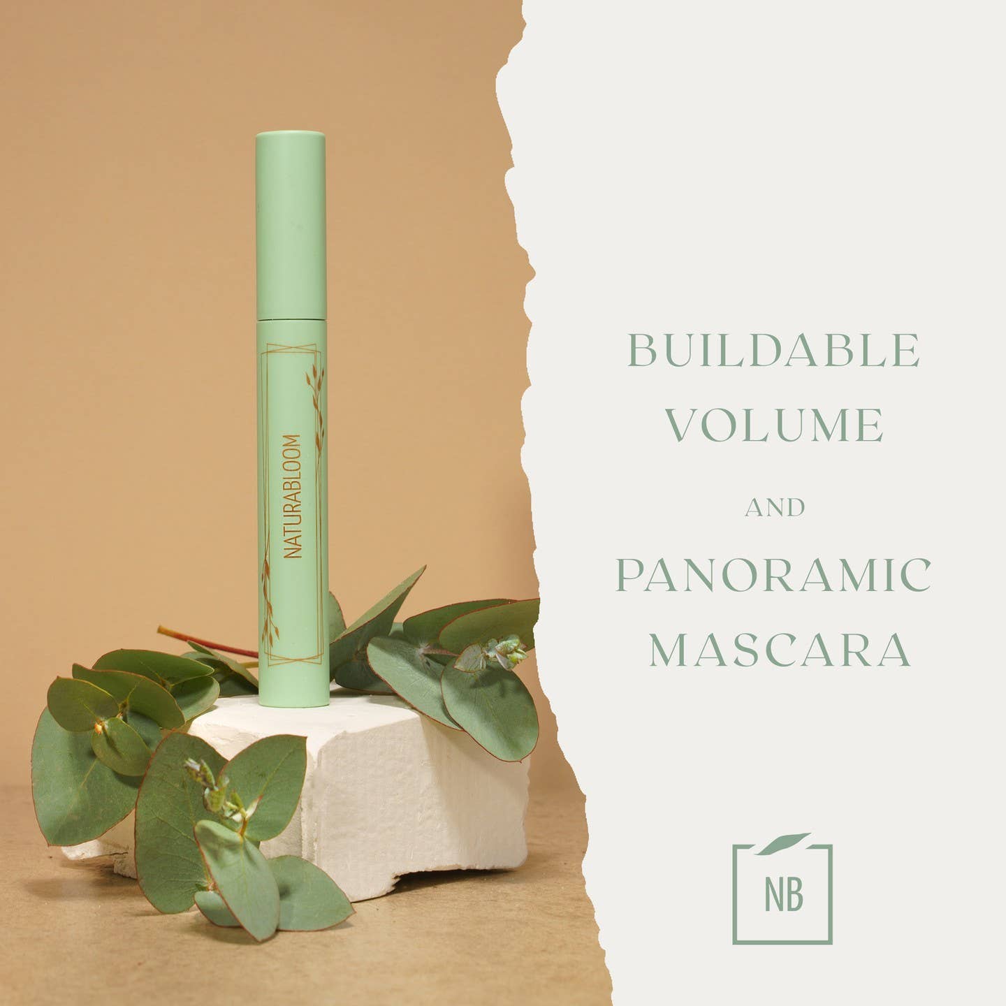 NATURABLOOM Natural Vegan Black Mascara With Jojoba