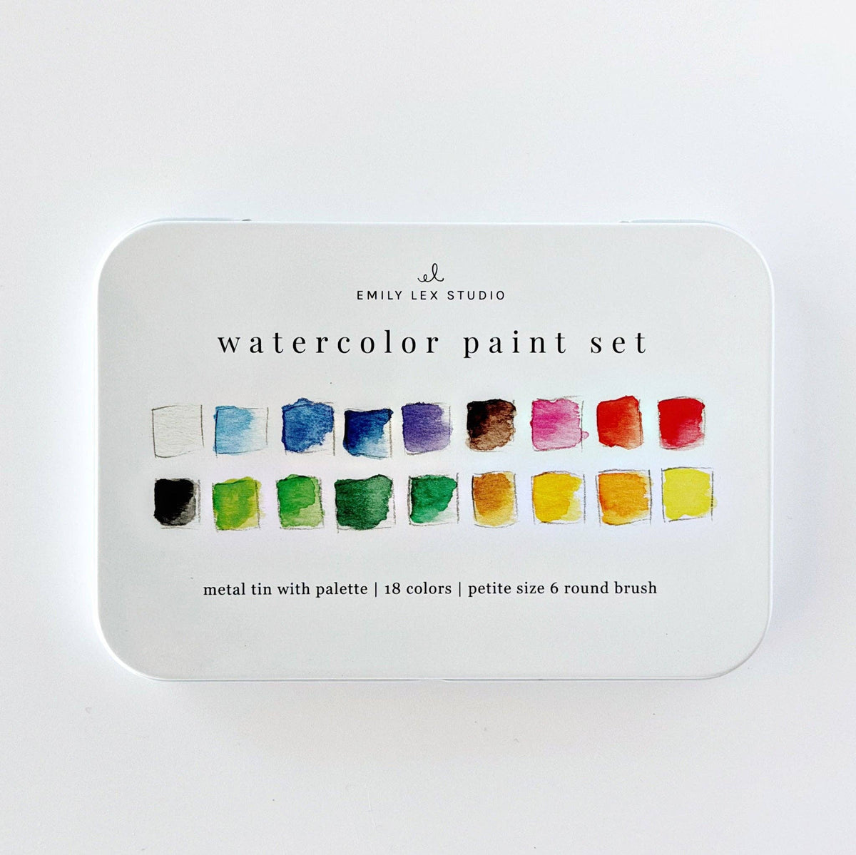 Watercolor paint set 18 colors with brush - Foxy’s
