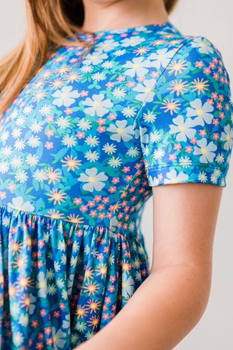 Spring Fling S/S Pocket Twirl Dress - Foxy’s