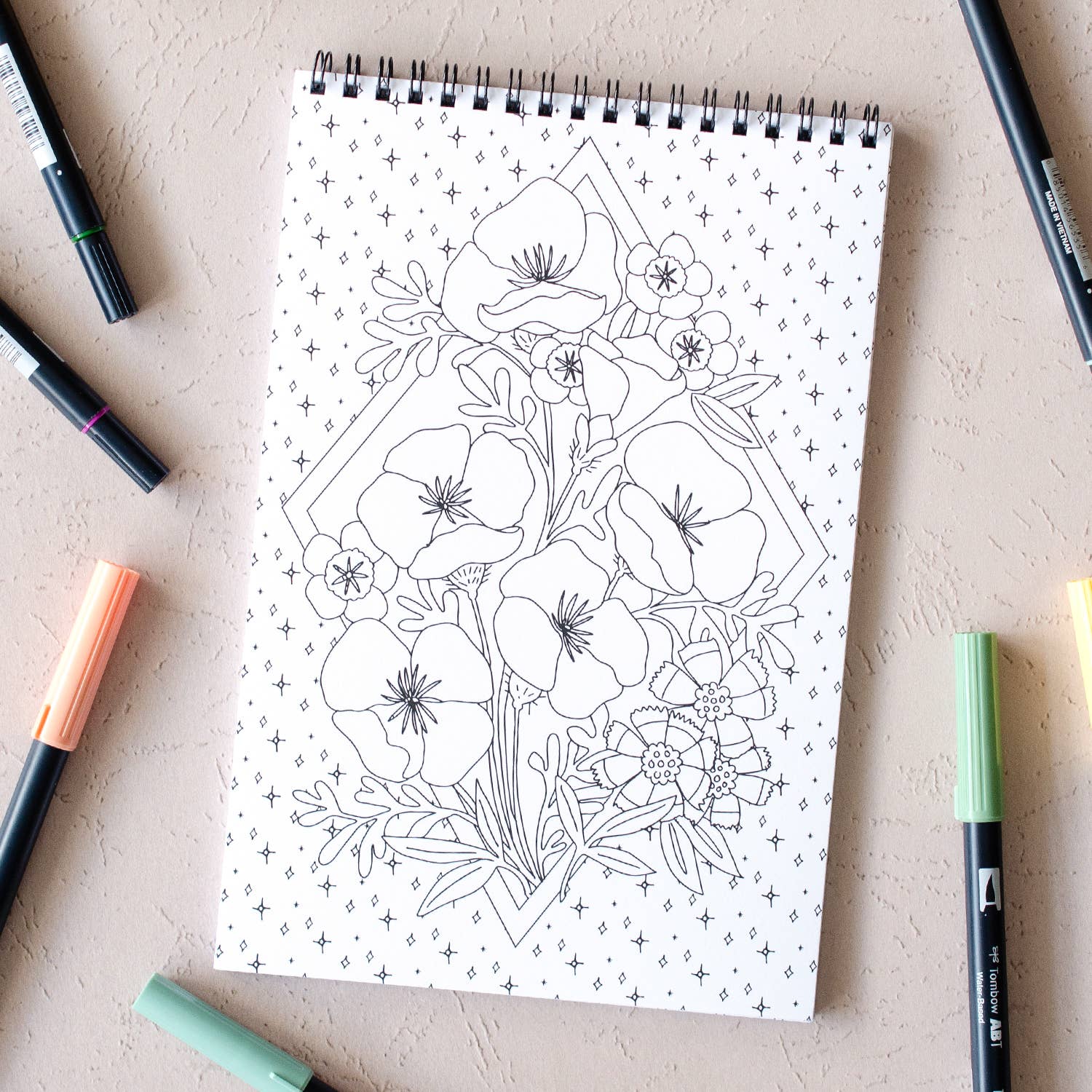 Wildflowers Premium Coloring Book - Foxy’s
