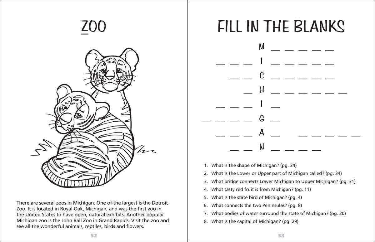 Michigan Activity Book - Foxy’s