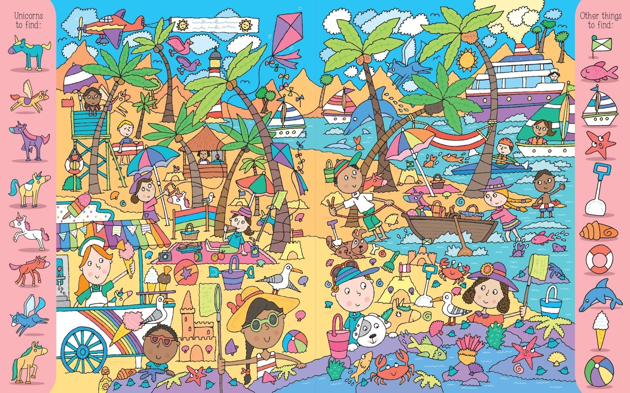 Unicorn Seek and Find Puzzle Book - Magical Hidden Pictures Activity Book for Kids Ages 3+ ✨ - Foxy’s