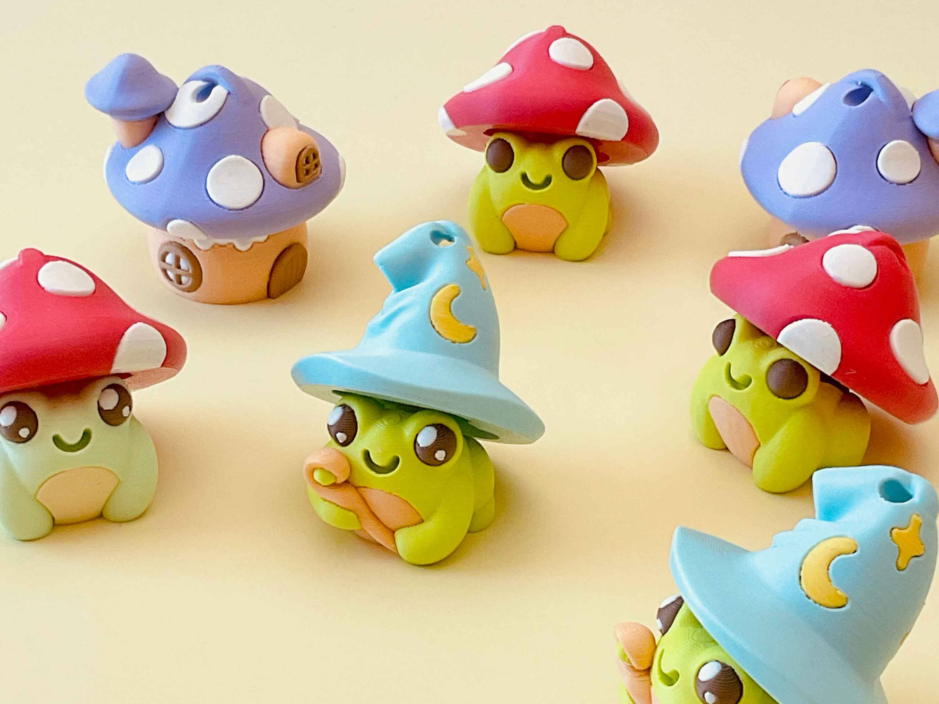Magical Adorable Frog Clicker 3D Printed Fidget Keychain - Foxy’s