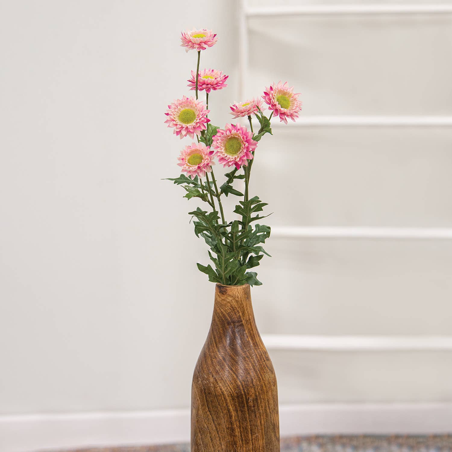 Faux Pink Strawflower Spray - 25" - Foxy’s