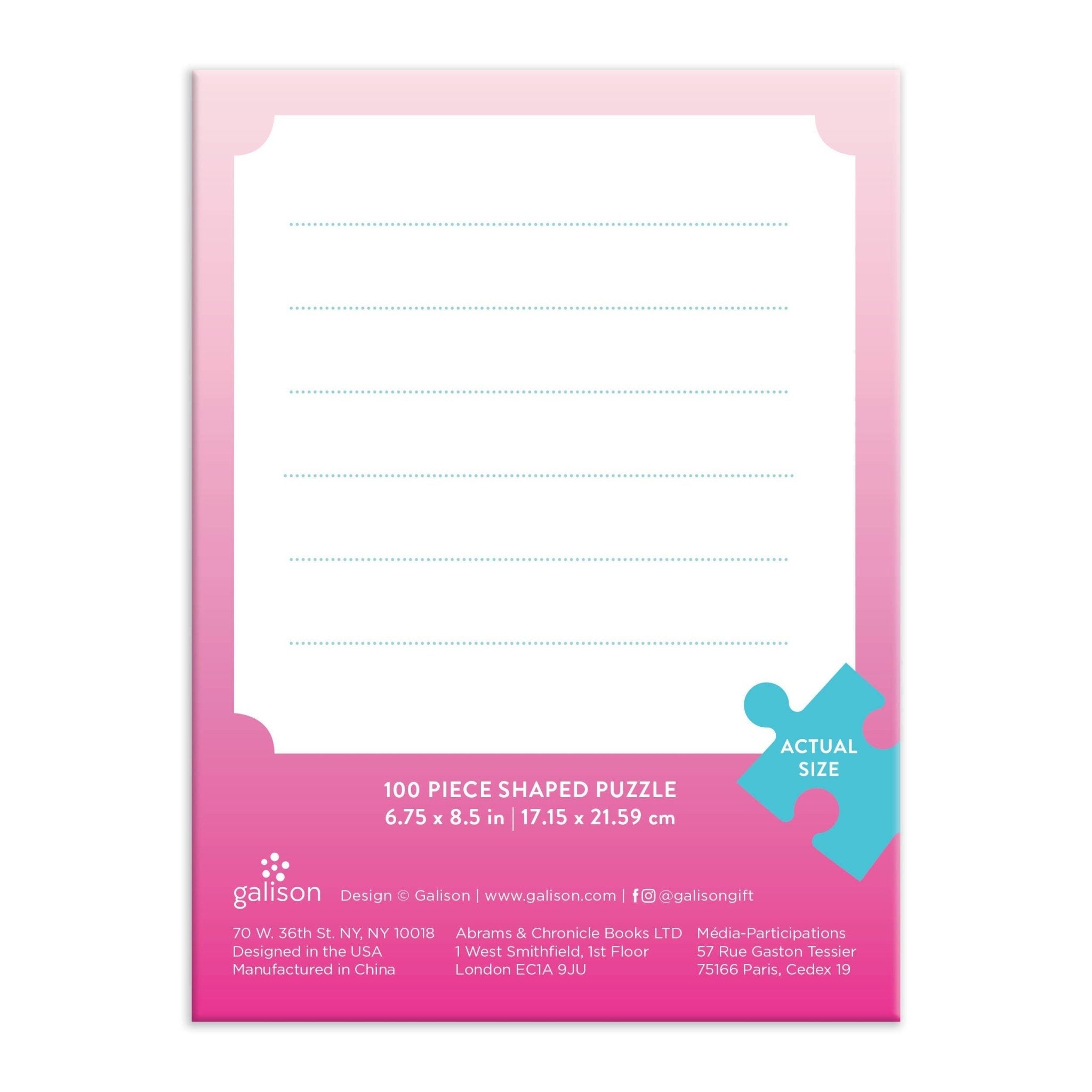 You're Sweet Cupcake 100 Piece Mini Shaped Puzzle - Foxy’s