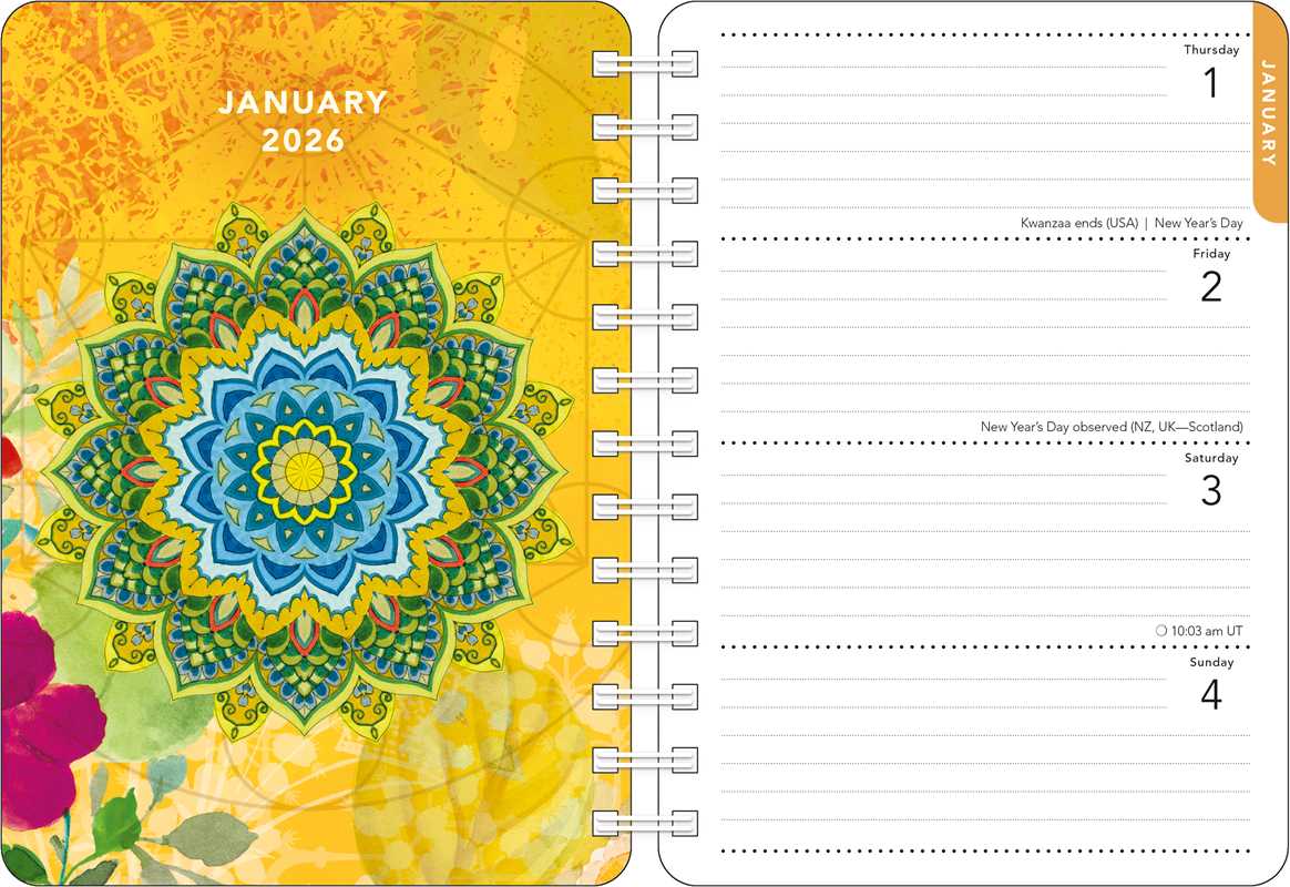 Be Here Now 2026 Weekly Planner Calendar by - Foxy’s