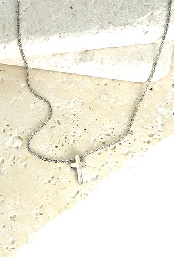 CLASSIC MINI CROSS NECKLACE | Faith Gift - Foxy’s