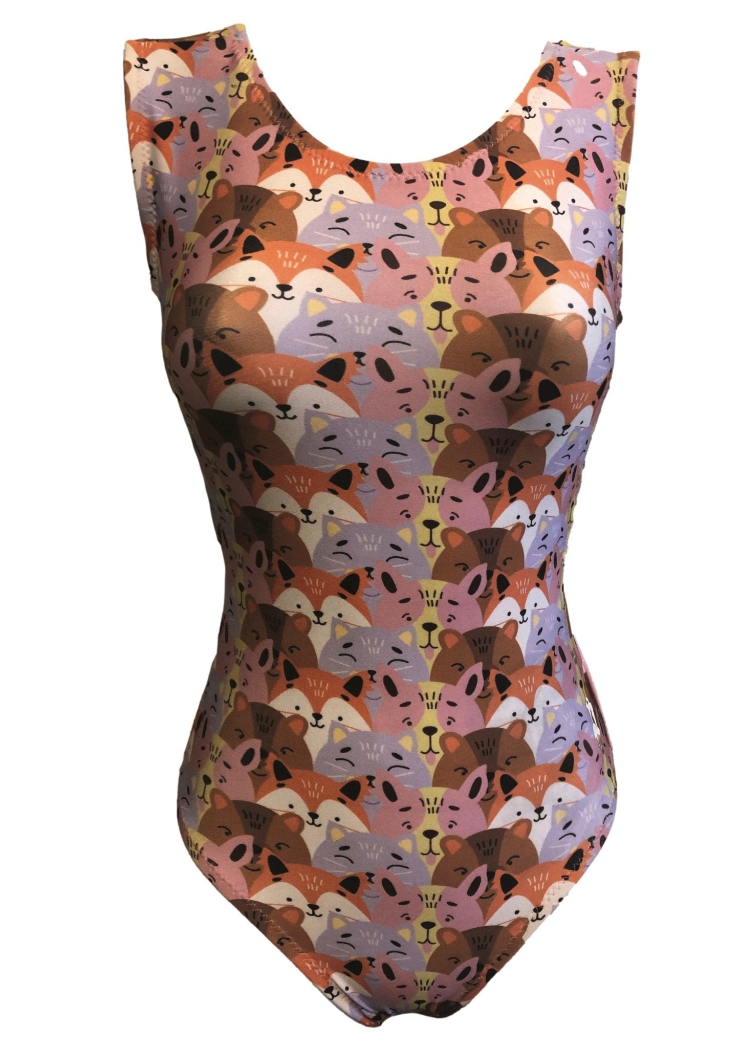 Friendship is Happiness Girls Gymnastics Leotard - Cute Animal Print | Foxy's Leos - Foxy’s