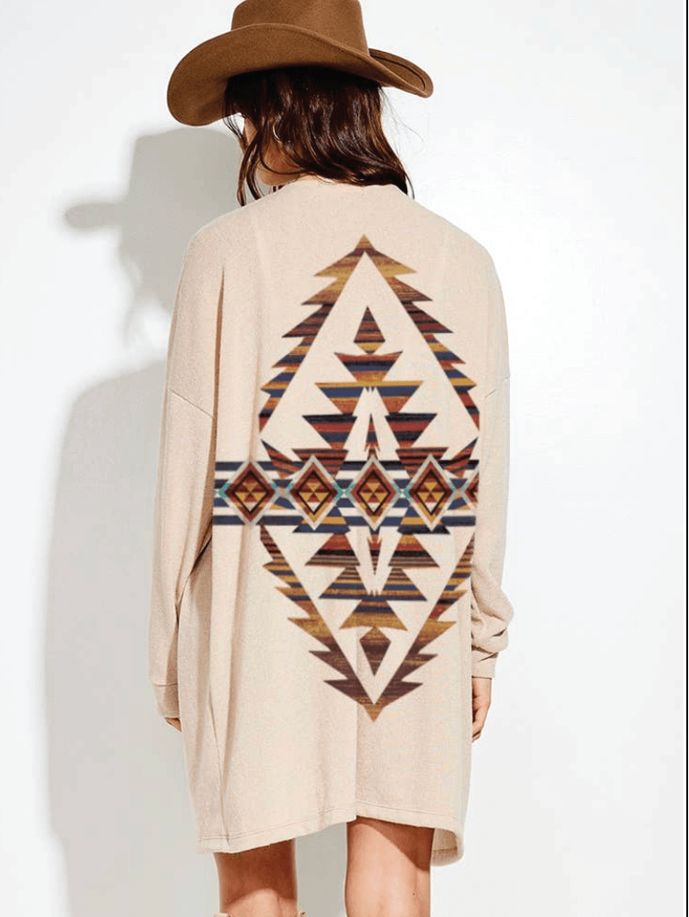 Aztec Knit casual style Cardigan - Foxy’s