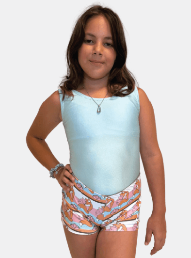 Foxy Blue Gymnastics Leotard - Comfortable & Stylish for Girls & Teens - Foxy’s