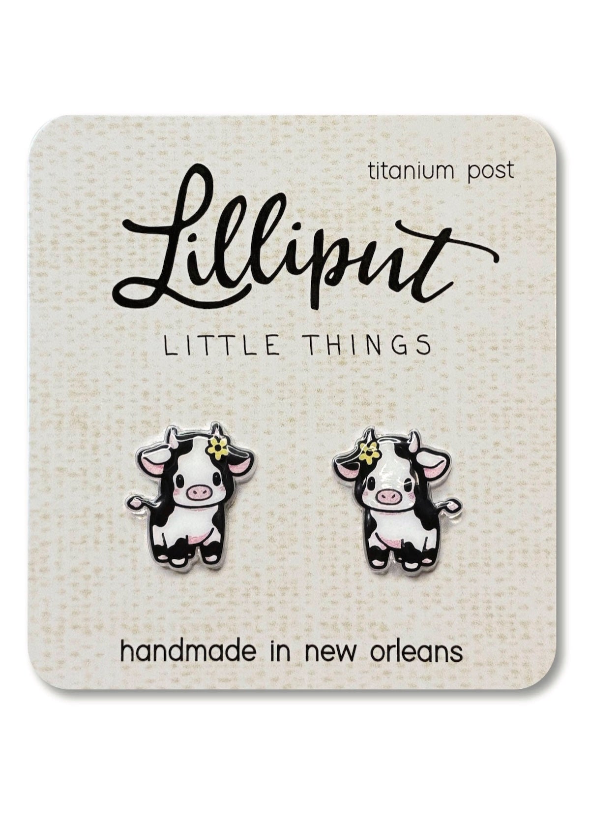 Baby Cow Earrings // Farm Animal Earrings - Foxy’s