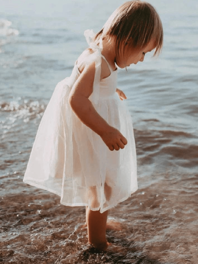 Corrin Tulle Baby & Toddler Dress - Ivory - Foxy’s